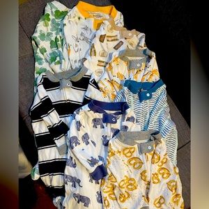 Burt’s Bees footed pajamas - Size 6-9 months. Like new condition